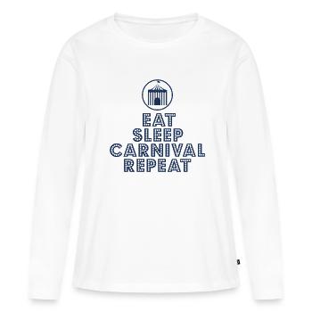 Fasching - Frauen Premium Bio Langarmshirt - Weiß - Vorne - Julia (174cm)