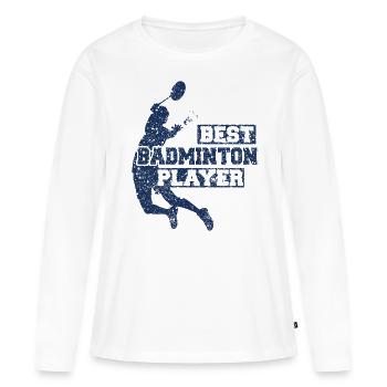 Badminton Badminton Badminton Badminton - Women's Premium Organic Long Sleeve Shirt - white - Front - Julia (174cm)
