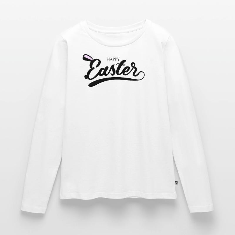 Happy Easter Easter Bunny Easter Egg Easter Easter Frauen Premium Bio Langarmshirt
