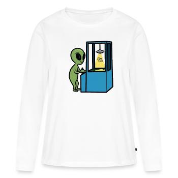 Cherry Waiters, cherry waiter - Women's Premium Organic Long Sleeve Shirt - white - Front - Julia (174cm)