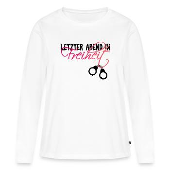 Colonne de mariée - T-shirt manches longues Premium bio Femme - blanc - Devant - Julia (174cm)