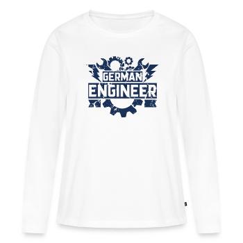Ingenieure - Frauen Premium Bio Langarmshirt - Weiß - Vorne - Julia (174cm)