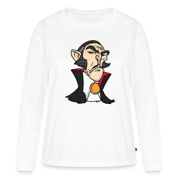 Sir Vampire Sir Vampires - T-shirt manches longues Premium bio Femme - blanc - Devant - Julia (174cm)