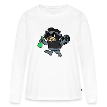 Robber Ape Robber Ape - Women's Premium Organic Long Sleeve Shirt - white - Front - Julia (174cm)