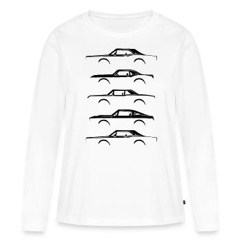 Muscle Car Seiten Classic Car Muscle-Car Geschenk - Frauen Premium Bio Langarmshirt - Weiß - Vorne - Julia (174cm)