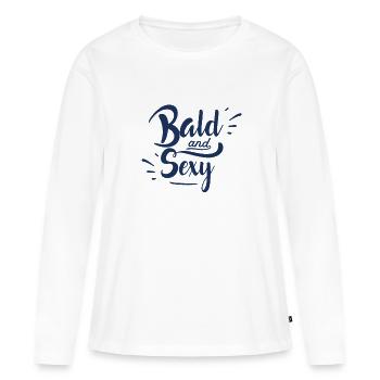 Baldness - Women's Premium Organic Long Sleeve Shirt - white - Front - Julia (174cm)