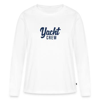 Yacht Club équipage bateau équipage yacht yacht équipage - T-shirt manches longues Premium bio Femme - blanc - Devant - Julia (174cm)