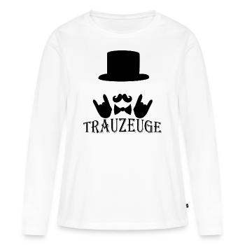 Best man bachelor - Women's Premium Organic Long Sleeve Shirt - white - Front - Julia (174cm)