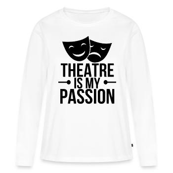 theatre - Women's Premium Organic Long Sleeve Shirt - white - Front - Julia (174cm)