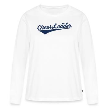 Cheerleading - T-shirt manches longues Premium bio Femme - blanc - Devant - Julia (174cm)