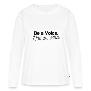 motivation - T-shirt manches longues Premium bio Femme - blanc - Devant - Julia (174cm)