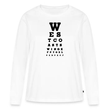 West Coast Swing Dance Geschenk - WCS Tanz Geschen - Frauen Premium Bio Langarmshirt - Weiß - Vorne - Julia (174cm)