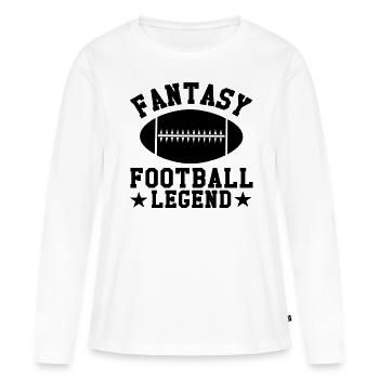 Fantaisie Football Legend - T-shirt manches longues Premium bio Femme - blanc - Devant - Julia (174cm)