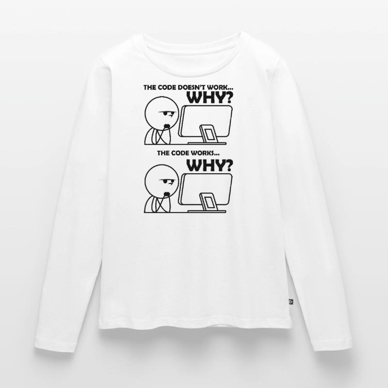 Programmierung Code Witzig Frauen Premium Bio Langarmshirt