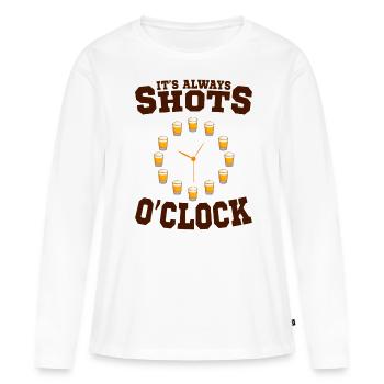 Lustiger Trinkspruch Geschenkidee - Frauen Premium Bio Langarmshirt - Weiß - Vorne - Julia (174cm)