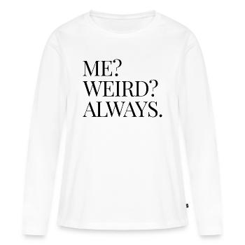 I am odd - Women's Premium Organic Long Sleeve Shirt - white - Front - Julia (174cm)