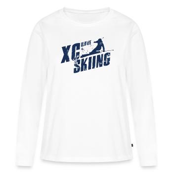 Sport Ski de fond Ski de fond Ski de fond Ski de fond - T-shirt manches longues Premium bio Femme - blanc - Devant - Julia (174cm)