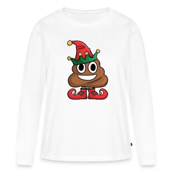 Elf Poop Elf Poop - Women's Premium Organic Long Sleeve Shirt - white - Front - Julia (174cm)