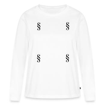 Avocat de paragraphe de loi cadeau - T-shirt manches longues Premium bio Femme - blanc - Devant - Julia (174cm)