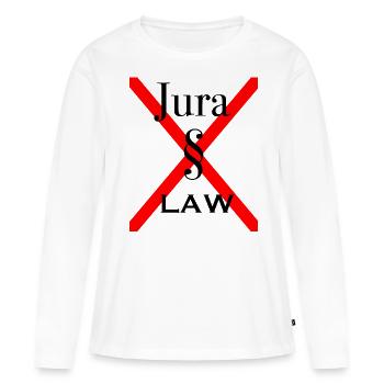 Avocat de paragraphe de loi cadeau - T-shirt manches longues Premium bio Femme - blanc - Devant - Julia (174cm)