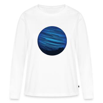 Circle symbols and shapes round symbol - Women's Premium Organic Long Sleeve Shirt - white - Front - Julia (174cm)