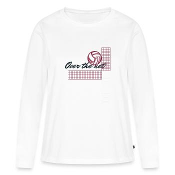 Volley- - T-shirt manches longues Premium bio Femme - blanc - Devant - Julia (174cm)