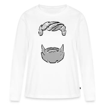 2reborn homme avec barbe barbe barbe hommes bl - T-shirt manches longues Premium bio Femme - blanc - Devant - Julia (174cm)