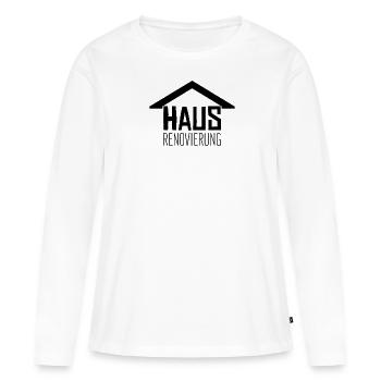 Équipe de rénovation rénovation de maison - T-shirt manches longues Premium bio Femme - blanc - Devant - Julia (174cm)