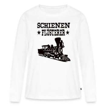 Eisenbahner - Frauen Premium Bio Langarmshirt - Weiß - Vorne - Julia (174cm)