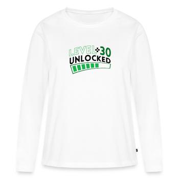 30 Birthday Ü30 | 30s Birthday 30s 30s - Women's Premium Organic Long Sleeve Shirt - white - Front - Julia (174cm)