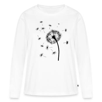 Pissenlit / Pissenlit - T-shirt manches longues Premium bio Femme - blanc - Devant - Julia (174cm)