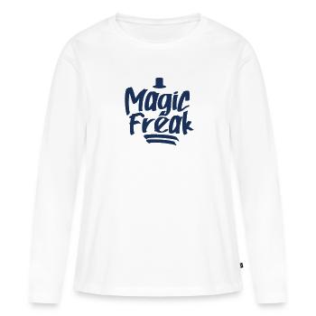 Magicien magique magicien magique - T-shirt manches longues Premium bio Femme - blanc - Devant - Julia (174cm)