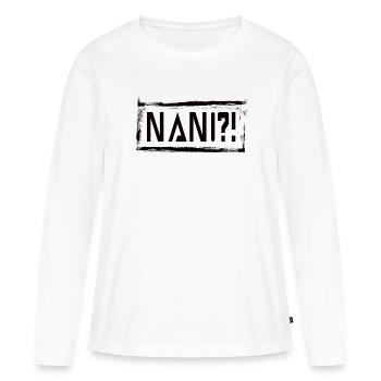 Anime - T-shirt manches longues Premium bio Femme - blanc - Devant - Julia (174cm)