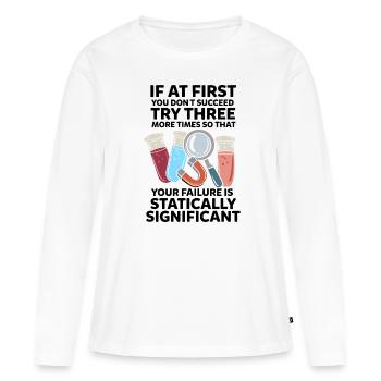 Scientifique scientifique - T-shirt manches longues Premium bio Femme - blanc - Devant - Julia (174cm)