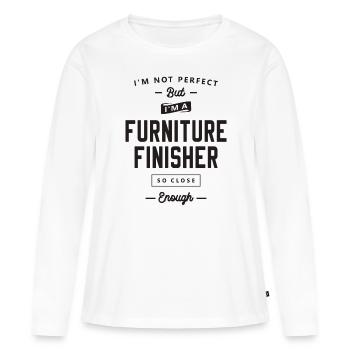 Furniture Finisher Funny Job Title - Women's Premium Organic Long Sleeve Shirt - white - Front - Julia (174cm)
