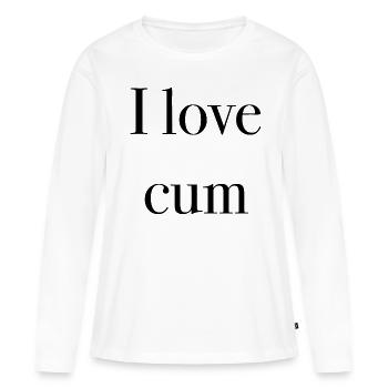 sperme sperme gay couple sperme - T-shirt manches longues Premium bio Femme - blanc - Devant - Julia (174cm)