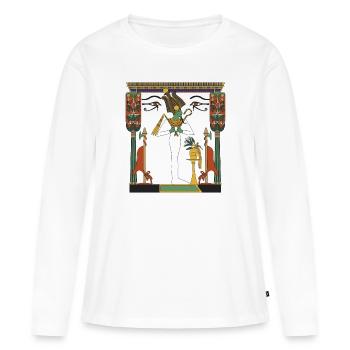 Osiris - T-shirt manches longues Premium bio Femme - blanc - Devant - Julia (174cm)