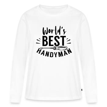 World's Best DIY Craftsmen DIY - Women's Premium Organic Long Sleeve Shirt - white - Front - Julia (174cm)