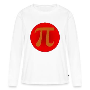 Pi Symbol - Women's Premium Organic Long Sleeve Shirt - white - Front - Julia (174cm)