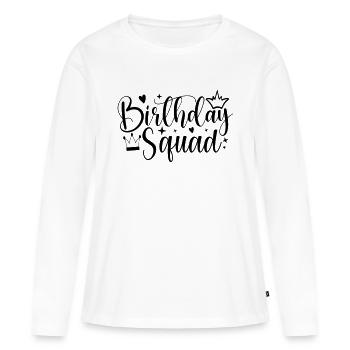 Birthday Queen 2 Happy Birthday - Women's Premium Organic Long Sleeve Shirt - white - Front - Julia (174cm)