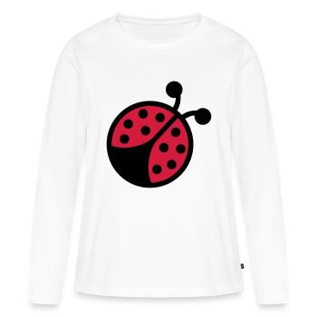 Ladybug - Women's Premium Organic Long Sleeve Shirt - white - Front - Julia (174cm)