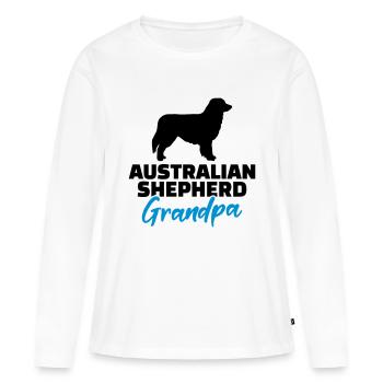 Australian shepherd - T-shirt manches longues Premium bio Femme - blanc - Devant - Julia (174cm)