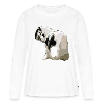 Horse, Tinker, Horse Tinker, Gift Idea - Women's Premium Organic Long Sleeve Shirt - white - Front - Julia (174cm)