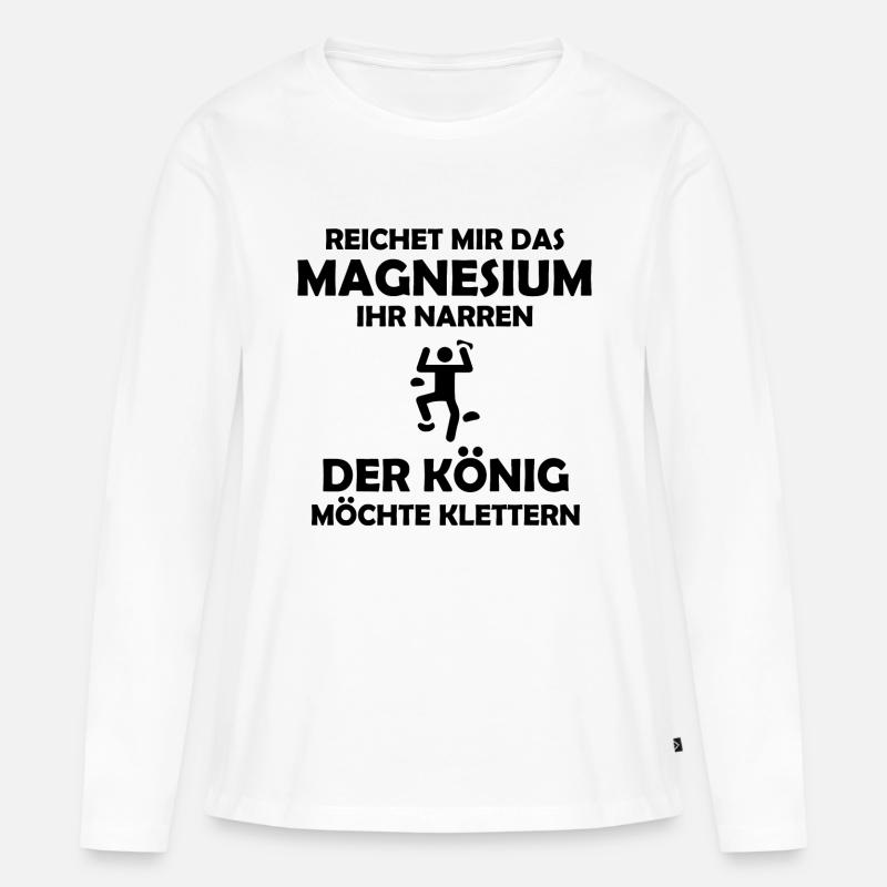 climbing - Frauen Premium Bio Langarmshirt - Weiß