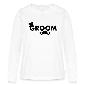 Groom - Women's Premium Organic Long Sleeve Shirt - white - Front - Julia (174cm)
