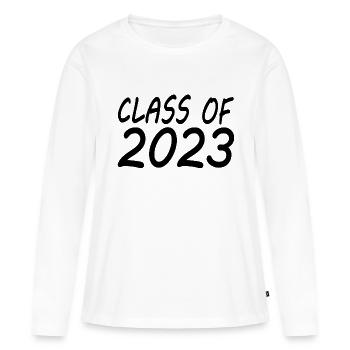 Class of 2023 - Women's Premium Organic Long Sleeve Shirt - white - Front - Julia (174cm)