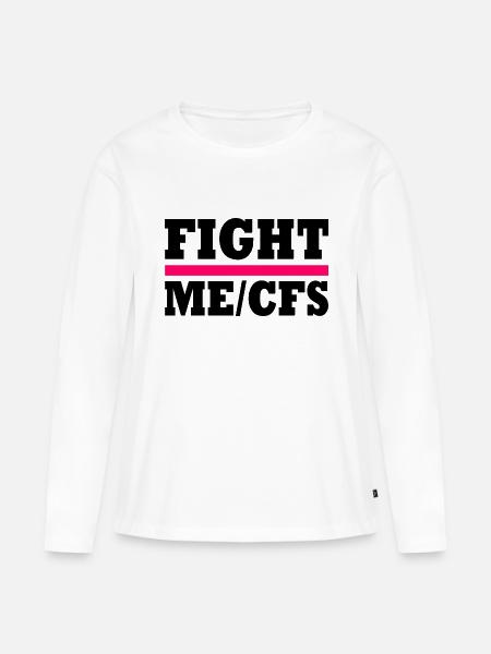 Me/cfs - fight me/cfs - Frauen Premium Bio Langarmshirt - Weiß