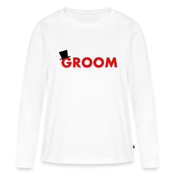 Groom - Women's Premium Organic Long Sleeve Shirt - white - Front - Julia (174cm)