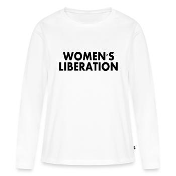 Womens liberation - T-shirt manches longues Premium bio Femme - blanc - Devant - Julia (174cm)