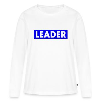 Leader - Women's Premium Organic Long Sleeve Shirt - white - Front - Julia (174cm)